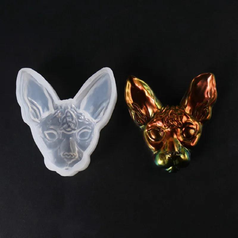 Devil Cat Silicone Jewelry Mold DIY Dried Flower Accessories