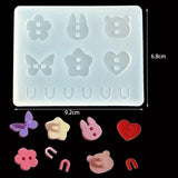 DIY Tortoise Button Letter Silicone Mold Epoxy Resin Mold