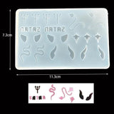 DIY Tortoise Button Letter Silicone Mold Epoxy Resin Mold