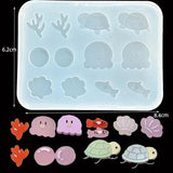 DIY Tortoise Button Letter Silicone Mold Epoxy Resin Mold