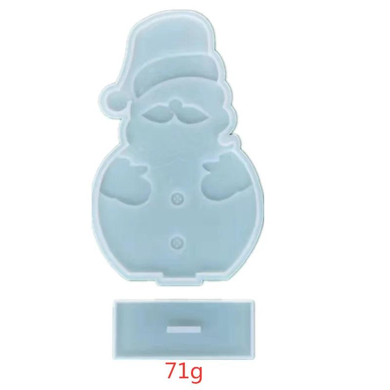 Christmas Snowman Decoration Silicone Mold DIY Epoxy Resin Casting Mold Set