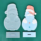 Christmas Snowman Decoration Silicone Mold DIY Epoxy Resin Casting Mold Set