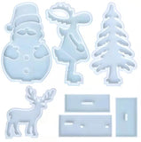 Christmas Snowman Decoration Silicone Mold DIY Epoxy Resin Casting Mold Set