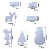 Christmas Snowman Decoration Silicone Mold DIY Epoxy Resin Casting Mold Set