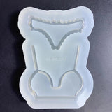 Geometry Bikini Ornament Resin Mold for DIY Keychain Pendant