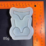 Geometry Bikini Ornament Resin Mold for DIY Keychain Pendant