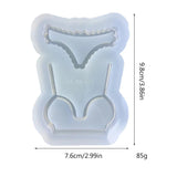 Geometry Bikini Ornament Resin Mold for DIY Keychain Pendant