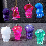 Astronaut/Dinosaur Night Light Epoxy Resin Mold Keychain Pendant
