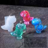Astronaut/Dinosaur Night Light Epoxy Resin Mold Keychain Pendant