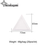 Plastic Triangle Plate Containers for Jewelry Beads Organizer