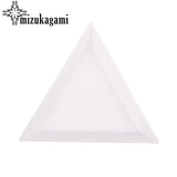 Plastic Triangle Plate Containers for Jewelry Beads Organizer