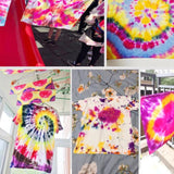 8colors Tie Dye Kit Non-toxic DIY Garment Graffiti Fabric Textile Paint 100ml
