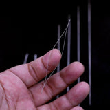 5Pcs Big Eye Curved Beading Needles Stainless Steel Jewelry Making Tools Pins