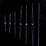 5Pcs Big Eye Curved Beading Needles Stainless Steel Jewelry Making Tools Pins