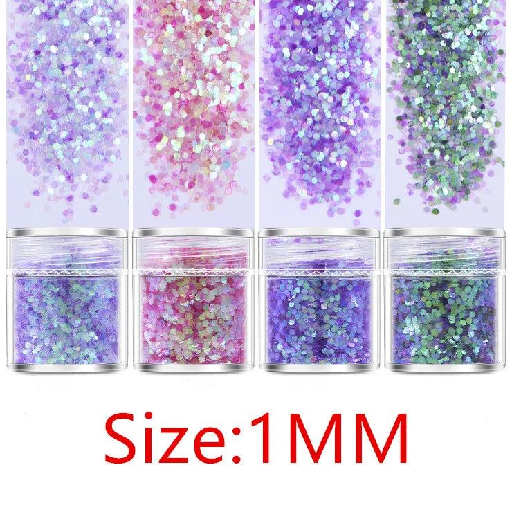 Purple Pink Shell Sugar Broken Pieces Flashing Debris UV Epoxy Resin Mold Craft