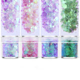 Purple Pink Shell Sugar Broken Pieces Flashing Debris UV Epoxy Resin Mold Craft