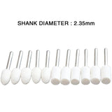 10pcs Wool Grinding Head Polishing Metal Jade Wheel 2.35mm