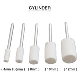 10pcs Wool Grinding Head Polishing Metal Jade Wheel 2.35mm