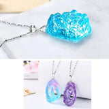 DIY Druzy Gem Resin Mold Quartz Rock Cluster Pendant Mold Resin Jewelry