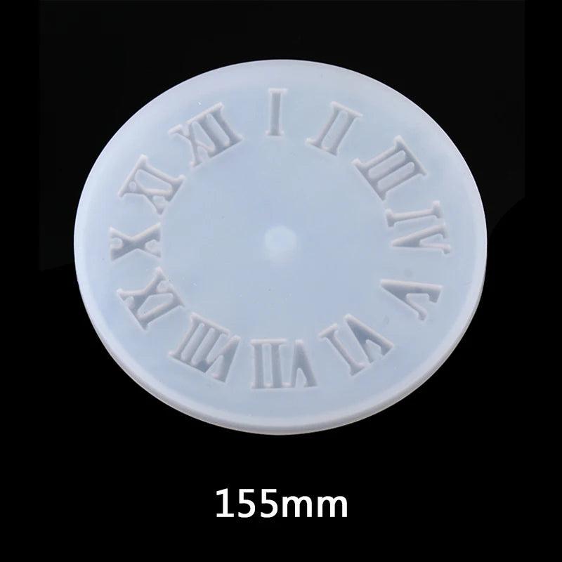 Arabic Numerals Silicone Mold Clock 10.5/15.5cm Epoxy Resin Molds