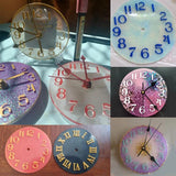 Arabic Numerals Silicone Mold Clock 10.5/15.5cm Epoxy Resin Molds