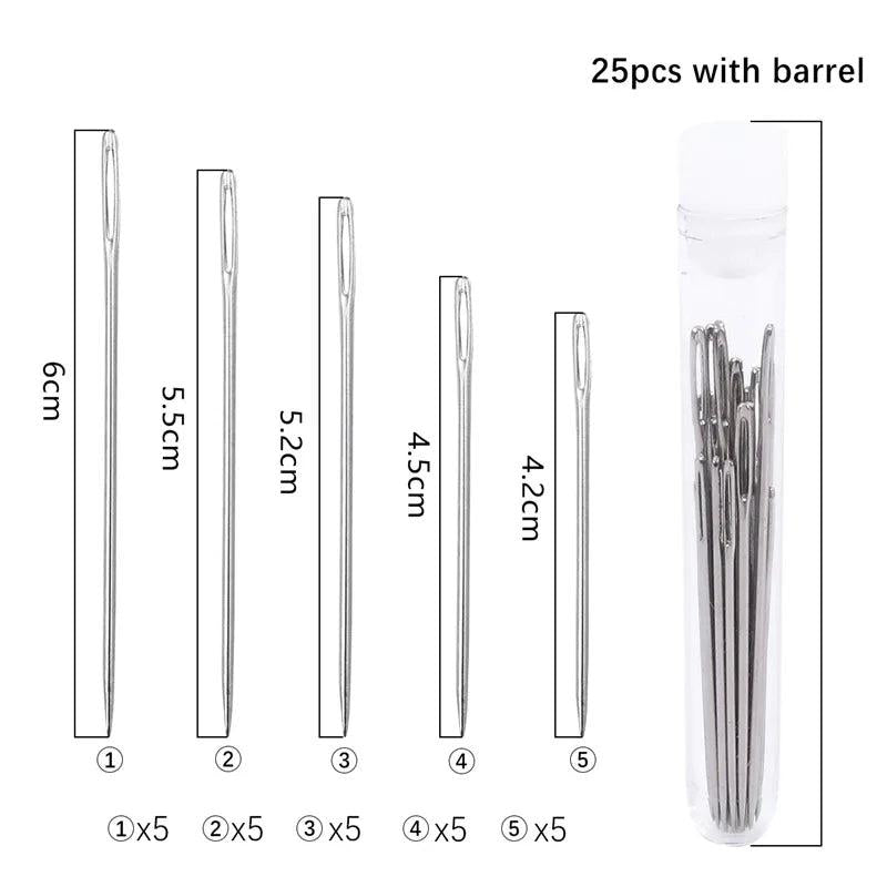25Pcs Stainless Steel Beading Needles Jewelry Making Sewing Tool