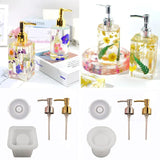 DIY Perfume Hand Sanitizer Bottle Mold Cylindrical Square Storage Silicone Mold
