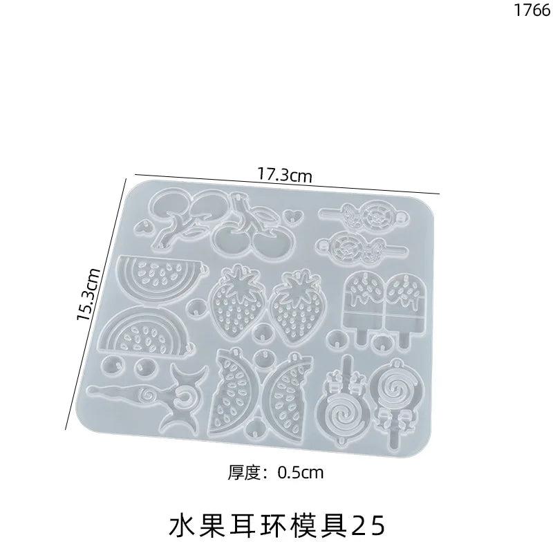 Irregular Earring Pendant Jewelry Silicone Mold