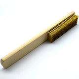 10 Row Brass Wire Brush Wood Handle for Jewelry Polishing