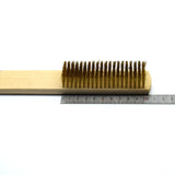 10 Row Brass Wire Brush Wood Handle for Jewelry Polishing