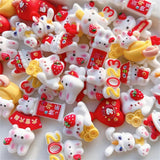 Resin Mini Rabbit Flat Back Scrapbooking DIY Jewelry Craft Decoration