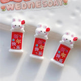 Resin Mini Rabbit Flat Back Scrapbooking DIY Jewelry Craft Decoration