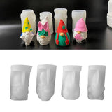 Easter Gnome Resin Mold 3D Face-less Old Man DIY Dwarf Soap Crafts