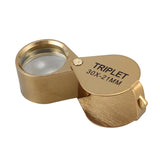 Compact 30X Power 21mm Jewelers Magnifier Foldable Eye Loupe