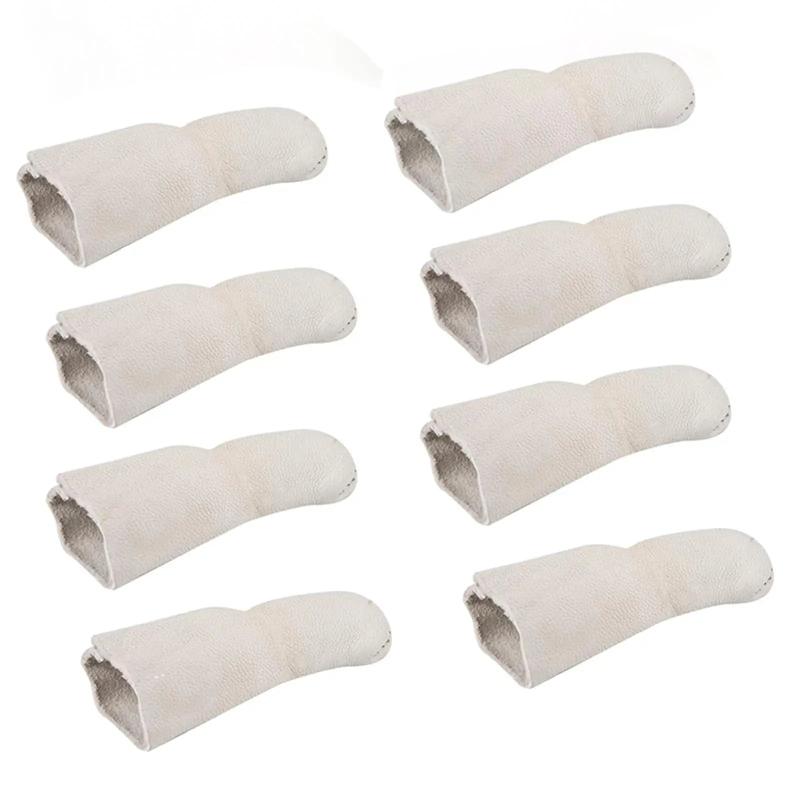 8x PU Finger Cots Protective Cushion Wear Resistant Fingers Sleeves