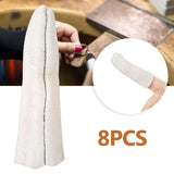 8x PU Finger Cots Protective Cushion Wear Resistant Fingers Sleeves