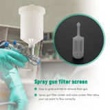 24 Pcs Gravity Feed Spray Paint Strainer, Fine Mesh Disposable Strainer