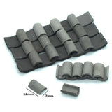 25Pcs Mini Red Roof Tiles Model Building Set DIY Fairy Garden Accessories