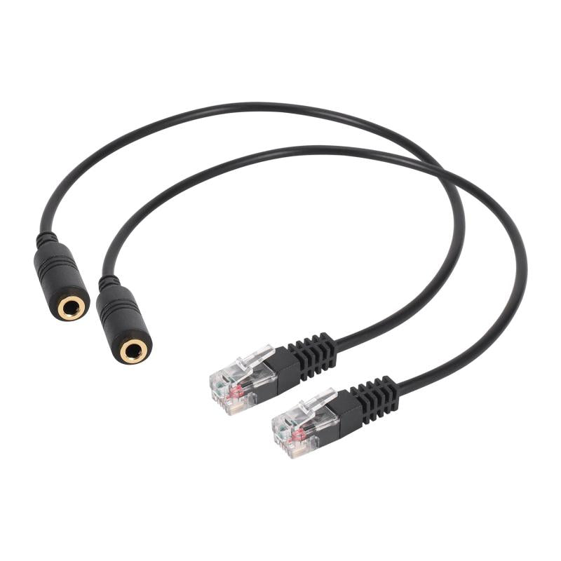 3.5mm Audio Headset to RJ9 Plug Adapter Cable