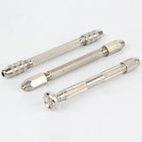 Silver Four Headed Hand Twist Drill Watch Straps Repair Tool Kit