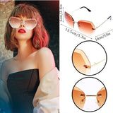 7 Pcs Disco Set with Rimless Diamond Cutting Jewelry for Ladies