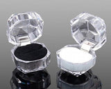 5pcs Acrylic Transparent Jewelry Boxes for Rings and Earrings