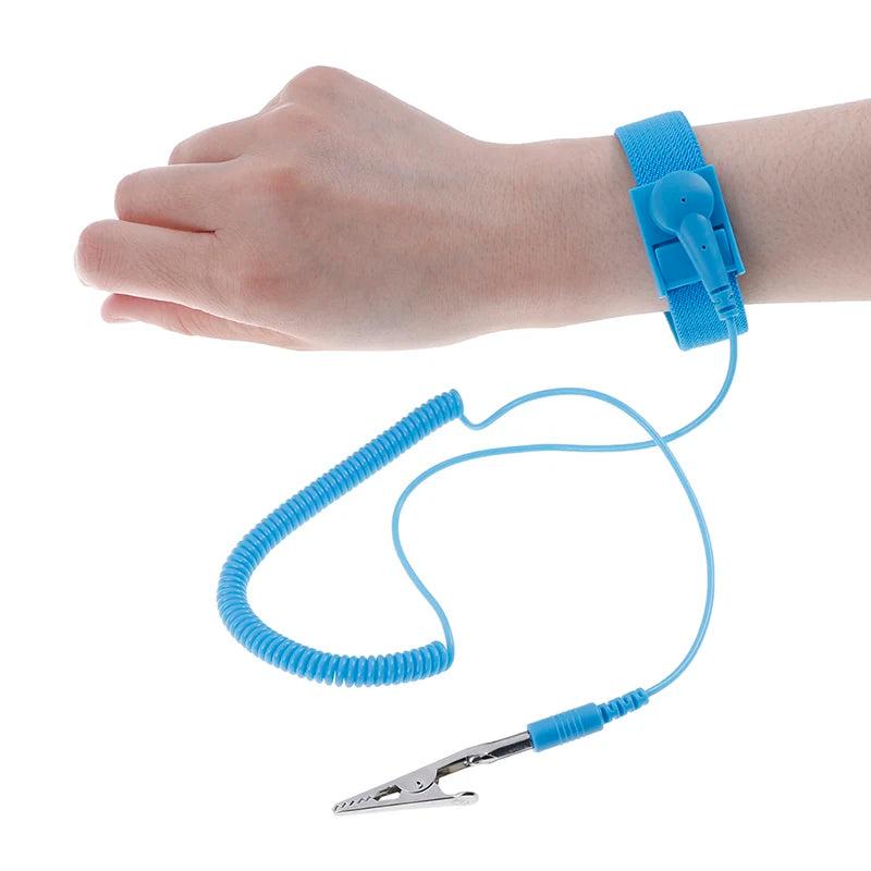 Adjustable Anti Static Bracelet ESD Discharge Cable