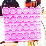 Round Flower Charms Earring Stud Silicone Molds for Jewelry Making