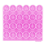 Round Flower Charms Earring Stud Silicone Molds for Jewelry Making
