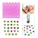 Round Flower Charms Earring Stud Silicone Molds for Jewelry Making