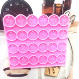 Round Flower Charms Earring Stud Silicone Molds for Jewelry Making
