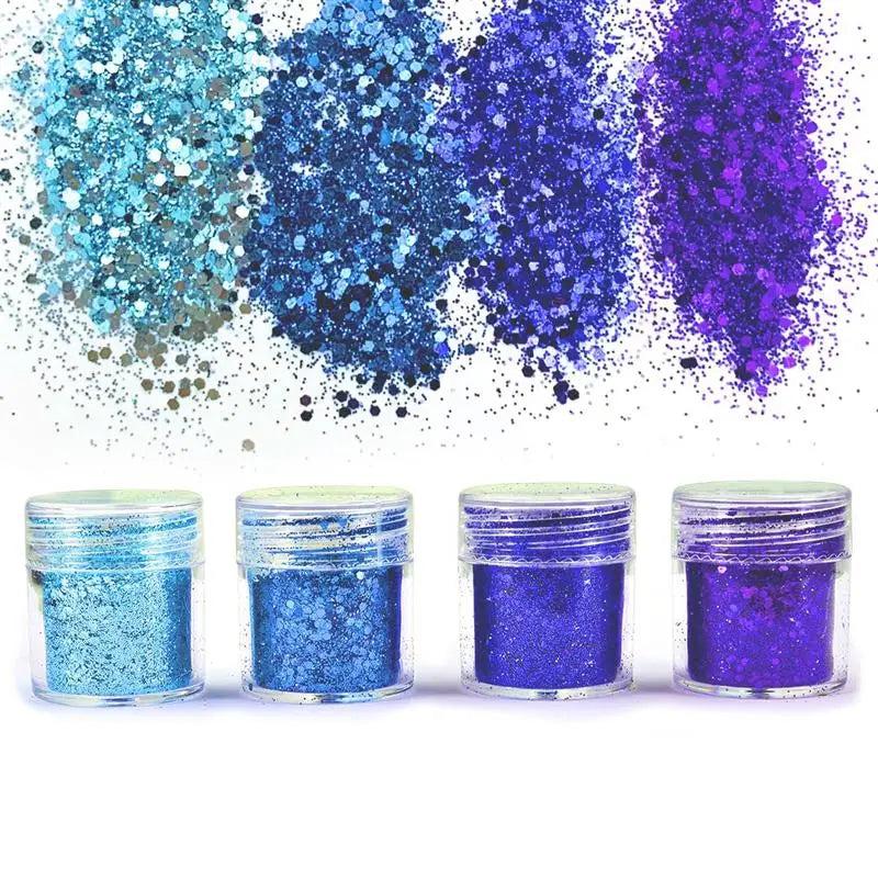 4pcs Resin Jewelry Fills Bling Bling Sequins for Mix In for Resin Crafts