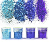 4pcs Resin Jewelry Fills Bling Bling Sequins for Mix In for Resin Crafts