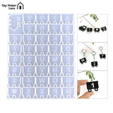 Alphabet Numeral Decorative Epoxy Resin Mold DIY Crystal Train Letters Keychain